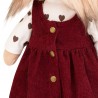 Lucky Yoyo Cozy Casual Ref. LD2/128 met bordeaux jurk en hartjes shirt.