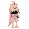 Lucky Yoyo Perfect Look – Peluche Lucky Doggy 38 cm avec jupe rose et sac noir