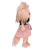 Lucky Yoyo Perfect Look – Peluche Lucky Doggy 38 cm avec jupe rose et sac noir