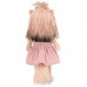 Lucky Yoyo Perfect Look – Peluche Lucky Doggy 38 cm avec jupe rose et sac noir