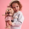 Lucky Yoyo Perfect Look – Peluche Lucky Doggy 38 cm avec jupe rose et sac noir