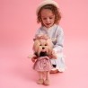 Lucky Yoyo Perfect Look – Peluche Lucky Doggy 38 cm avec jupe rose et sac noir