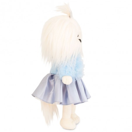 Lucky Mimi Carnival – Peluche Lucky Doggy 38 cm avec blouse tulle bleu ciel et jupe argent