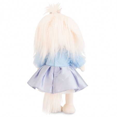 Lucky Mimi Carnival – Peluche Lucky Doggy 38 cm avec blouse tulle bleu ciel et jupe argent