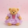 Lila Cinderella Kleid mit Flügeln für Plüschbär 40 cm – Ref. 2240