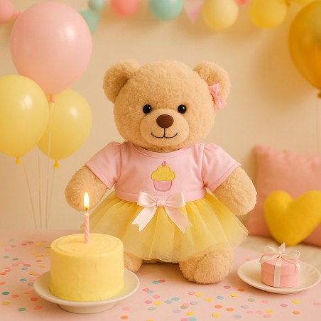 Birthday Girl Outfit for 40 cm Teddy Bear – Ref. 2490