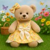 Sommerkleid mit Blumenmuster für Plüschbär 40 cm – Ref. 2668