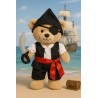 Piraten-Outfit für Plüschbär 40 cm mit Schwert – Ref. 2757