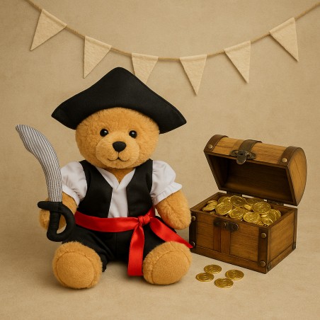 Tenue pirate garçon avec épée pour peluche 40 cm – Réf. 2757