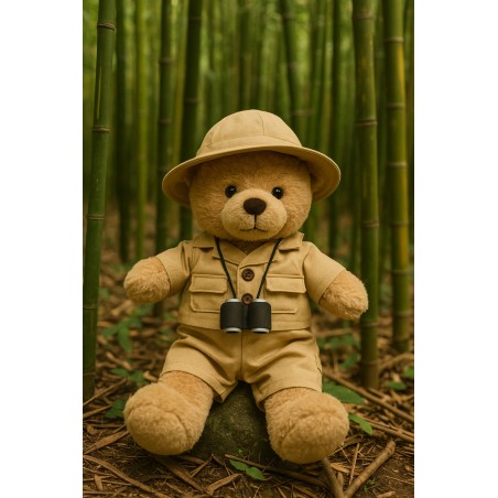 Safari-Outfit für Plüschbär 40 cm – Ref. 2893 Teddy Mountain