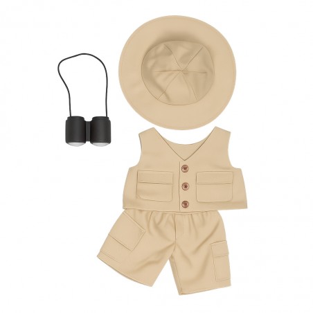 Safari-Outfit für Plüschbär 40 cm – Ref. 2893 Teddy Mountain