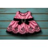 Pink and black satin dress with silver buckle for 40 cm plush – Ref. 82 Pink and black satin dress with silver buckle for 40 cm plush – Ref. 82
