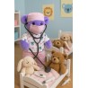 Knuffel kleding Roze Doktersset 2967 – met stethoscoop en masker.