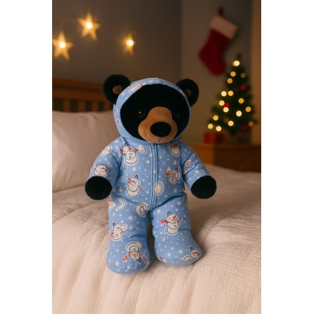 Blauw Sneeuwpop Winterpak voor knuffel 40 cm – Ref. 2923 – Teddy Mountain