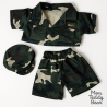 CamPlush clothes 40 cm – “Army Adventure” 3-piece camouflage outfit – Ref. 2389ouflaged military outfit for 40 cm plush toy