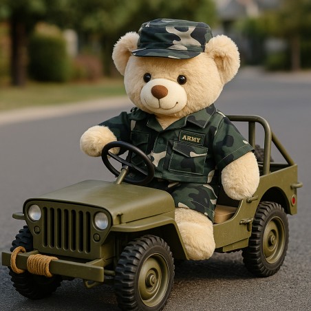 Plush clothes 40 cm – “Army Adventure” 3-piece camouflage outfit – Ref. 2389