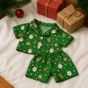 Pyjama vert de Noël pour peluche 40 cm – Réf. 3020 Teddy Mountain – ensemble deux pièces festif