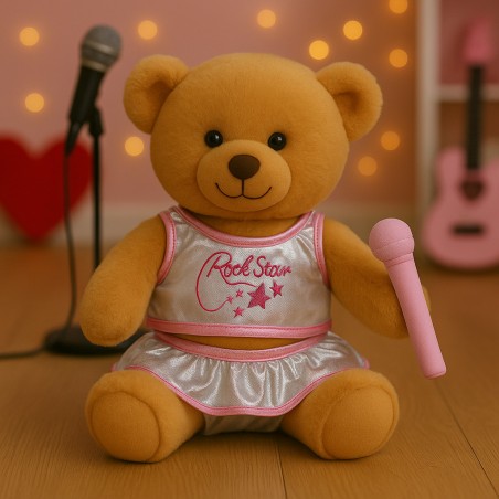 “Red Star” silver and pink outfit for plush – Ref. 3038 Cuddles & Friends
