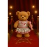 “Red Star” zilver en roze outfit voor knuffelbeer – Ref. 3038 Cuddles & Friends