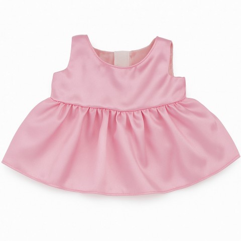 Rosa Satinkleid für Plüschtiere – Ref. 3047 Cuddles & Friends