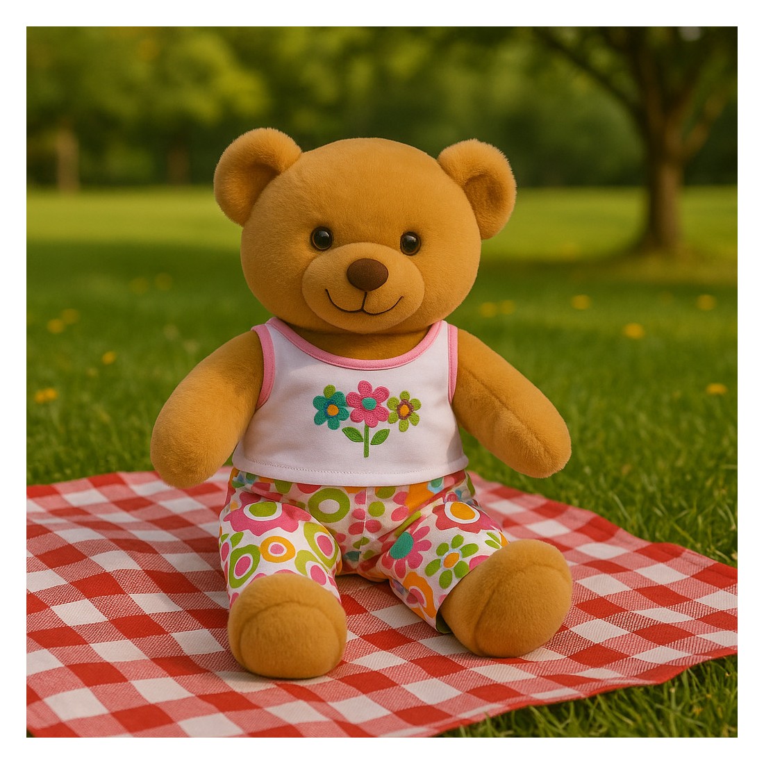 “Retro Flowers” outfit for plush – Ref. 570 Build Your Bear Wardrobe “Retro Flowers” outfit for plush – Ref. 570 Build Your Bear Wardrobe