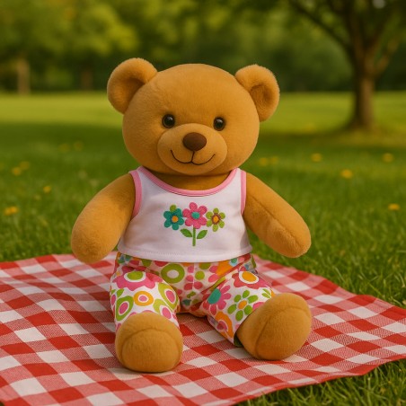 “Retro Flowers” outfit voor knuffelbeer – Ref. 570 Build Your Bear Wardrobe