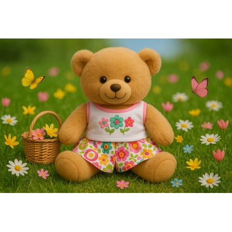 “Retro Flowers” outfit voor knuffelbeer – Ref. 570 Build Your Bear Wardrobe