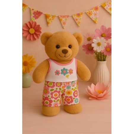 “Retro Flowers” outfit voor knuffelbeer – Ref. 570 Build Your Bear Wardrobe