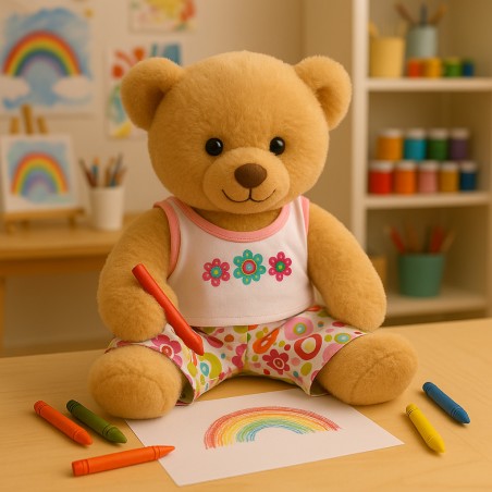 “Retro Flowers” outfit voor knuffelbeer – Ref. 570 Build Your Bear Wardrobe