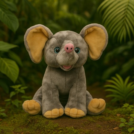 Stuff-your-own Elephant 16 inch – Grey plush toy with beige ears – Ref. 60346 The Bear Factory