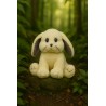 Peluche à remplir Lapin crème 40 cm – The Bear Factory – Oreilles scintillantes