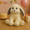 Peluche à remplir Lapin crème 40 cm – The Bear Factory – Oreilles scintillantes