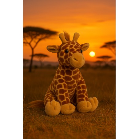 Peluche à remplir Girafe 40 cm – Rembourrage, cœur et certificat inclus – The Bear Factory