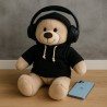 Schwarzes Kapuzensweatshirt – Kleidung für Plüschtier 40 cm – Ref. Y034 Mon Teddy Bear