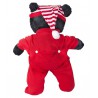 Pyjama rouge + bonnet, 40 cm  - la tenue idéale pour les peluches personnalisées ! ,  40 cm  - La tenue idé
