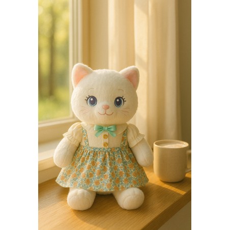 Vintage Blumenkleid für Plüsch 40 cm – Ref. Y182 – Mon Teddy Bear