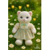 Vintage floral dress for 40 cm teddy – Ref. Y182 – Mon Teddy Bear Vintage floral dress for 40 cm teddy – Ref. Y182 – Mon Teddy Bear