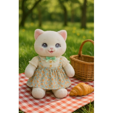 Vintage Blumenkleid für Plüsch 40 cm – Ref. Y182 – Mon Teddy Bear