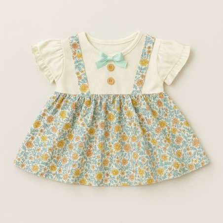 Robe à fleurs vintage pour peluche 40 cm – Réf. Y182 – Mon Teddy Bear