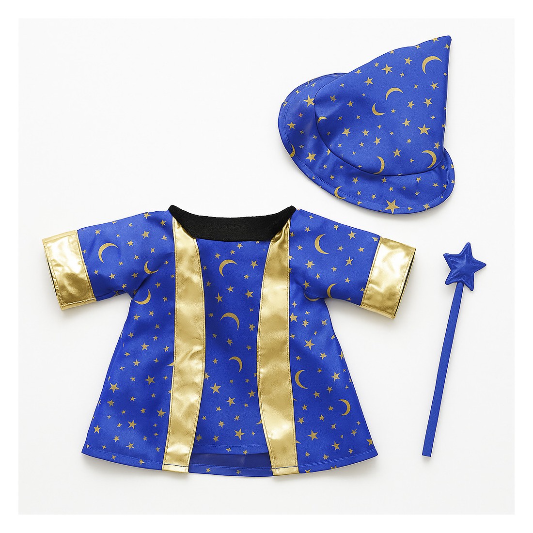 Teddy bear Blue Wizard Outfit 2947 – robe, hat and magic wand. Teddy bear Blue Wizard Outfit 2947 – robe, hat and magic wand.
