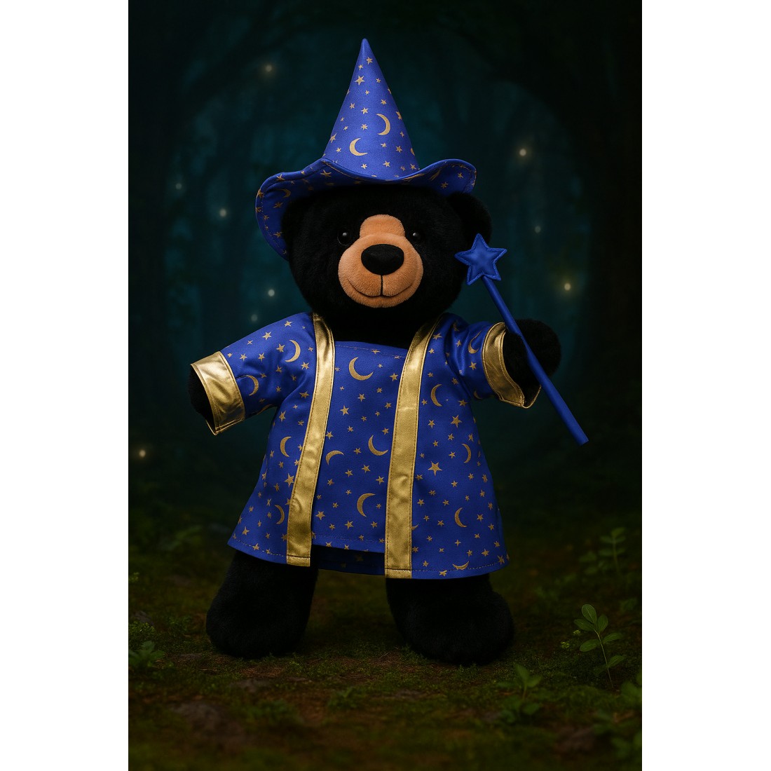 Teddy bear Blue Wizard Outfit 2947 – robe, hat and magic wand. Teddy bear Blue Wizard Outfit 2947 – robe, hat and magic wand.