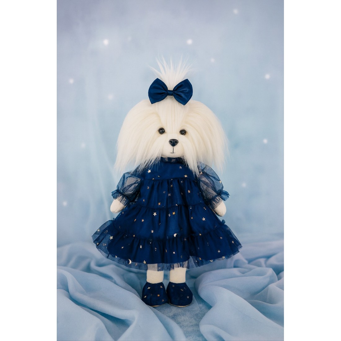 Ensemble Starlight Night Lucky Doggy L130 – robe bleue en tulle avec étoiles dorées. Ensemble Starlight Night Lucky Doggy L130 – robe bleue en tulle avec étoiles dorées.