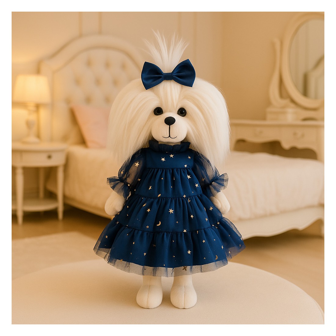 Ensemble Starlight Night Lucky Doggy L130 – robe bleue en tulle avec étoiles dorées. Ensemble Starlight Night Lucky Doggy L130 – robe bleue en tulle avec étoiles dorées.