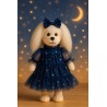 Lucky Doggy 16 inch Clothes – Starlight Night Outfit: blue tulle dress and matching bow Lucky Doggy 16 inch Clothes – Starlight Night Outfit: blue tulle dress and matching bow