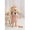 Lucky Doggy L114 pink corduroy dress and cream top for plush Lucky Doggy L114 pink corduroy dress and cream top for plush