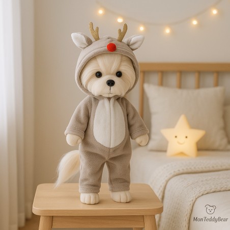 Lucky Mimi knuffel in rendierpyjama – Mon Teddy Bear