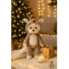 Lucky Mimi plush in reindeer pajamas – Mon Teddy Bear