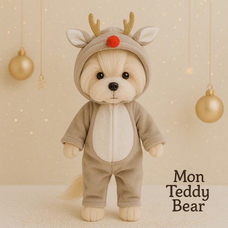 Lucky Mimi knuffel in rendierpyjama – Mon Teddy Bear