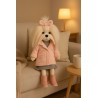 Lucky Yoyo Lavender Evening Ref. LD5/100 – Articulated plush in pink coat and gray dress