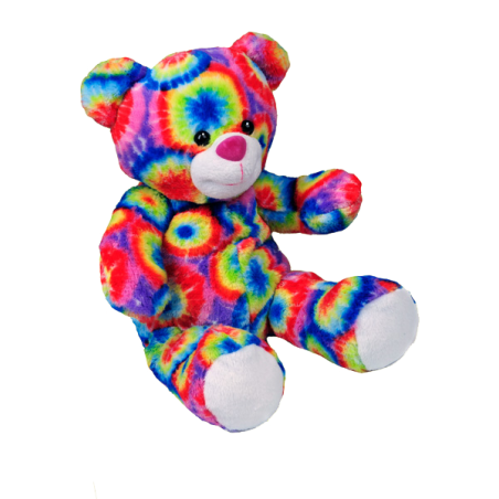 Rainbow Pop tie-dye teddy bear Ref. 162 – Mon Teddy Bear